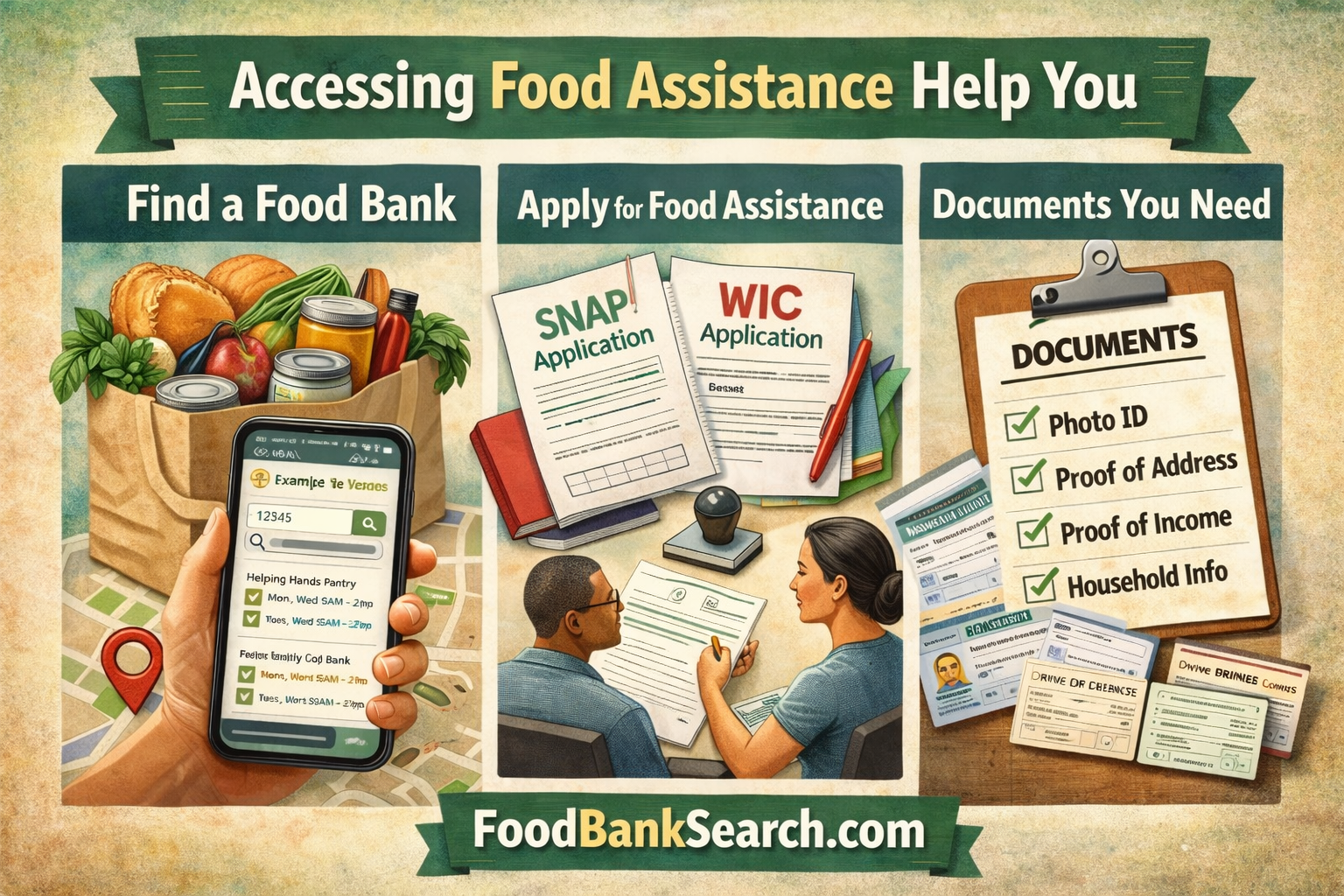  How to Find a Food Bank Near You, Apply for Food Assistance, and Know What Documents You Need